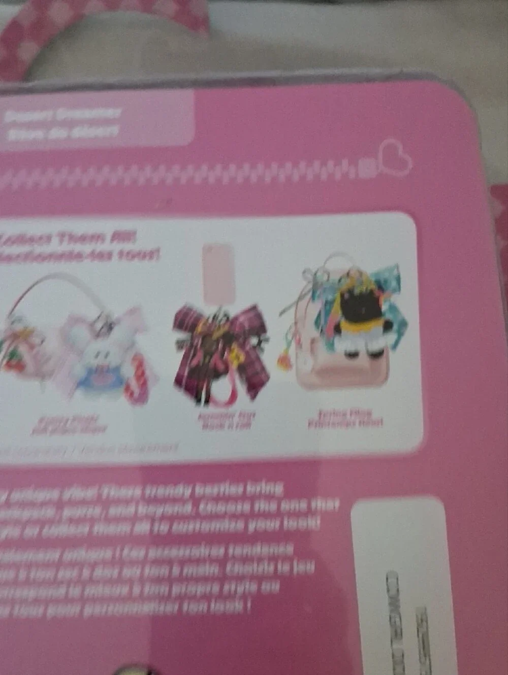 Charming Kids Bag Charms Set — Pink